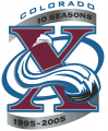 Colorado Avalanche 2005 06 Anniversary Logo Iron On Transfer