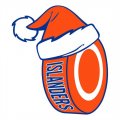 New York Islanders Hockey ball Christmas hat logo Print Decal