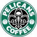 New Orleans Pelicans Starbucks Coffee Logo Print Decal