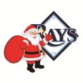 Tampa Bay Rays Santa Claus Logo Print Decal