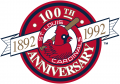 St.Louis Cardinals 1992 Anniversary Logo Print Decal