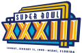 Super Bowl XXXIII Logo Iron On Transfer
