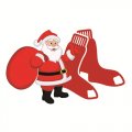 Boston Red Sox Santa Claus Logo Iron On Transfer