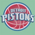Detroit Pistons Plastic Effect Logo Iron On Transfer