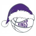 Sacramento Kings Basketball Christmas hat logo Print Decal