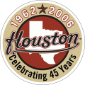 Houston Astros 2006 Anniversary Logo Iron On Transfer