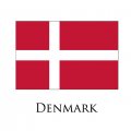 Denmark flag logo Iron On Transfer