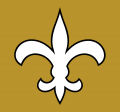 New Orleans Saints 1976-1999 Alt on Dark Logo Print Decal
