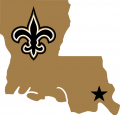 New Orleans Saints 2000-2005 Alternate Logo Print Decal