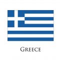 Greece flag logo Iron On Transfer