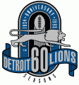Detroit Lions 1993 Anniversary Logo Iron On Transfer