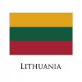 Lithuania flag logo Iron On Transfer