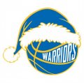 Golden State Warriors Basketball Christmas hat logo Iron On Transfer
