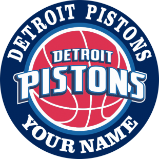 Detroit Pistons custom logo Customized Logo Iron On Transfer