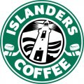 New York Islanders Starbucks Coffee Logo Print Decal