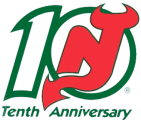 New Jersey Devils 1991 92 Anniversary Logo Iron On Transfer