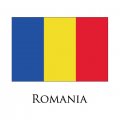 Romania flag logo Iron On Transfer
