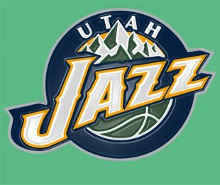 Utah Jazz Plastic Effect Logo Print Decal