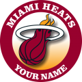 Miami Heats Customized Logo Iron On Transfer