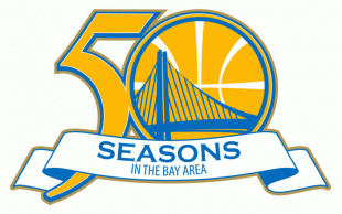 Golden State Warriors 2011-2011 Anniversary Logo Iron On Transfer