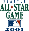 MLB All-Star Game 2001 Wordmark Logo Print Decal