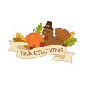 Thanksgiving Day Logo 03 Iron On Transfer