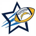 San Diego Chargers Football Goal Star logo Iron On Transfer