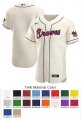 Atlanta Braves Custom Letter and Number Kits for Alternate Jersey Twill Material