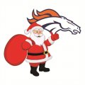 Denver Broncos Santa Claus Logo Print Decal