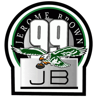 Philadelphia Eagles 1992 Memorial Logo Print Decal