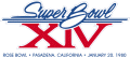 Super Bowl XIV Logo Iron On Transfer