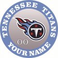 Tennessee Titans Customized Logo Print Decal
