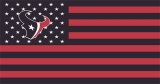 Houston Texans Flag001 logo Print Decal