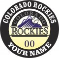Colorado Rockies Customized Logo Iron On Transfer