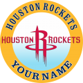 Houston Rockets custom logo Customized Logo Iron On Transfer