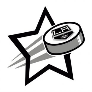 Los Angeles Kings Hockey Goal Star logo Iron On Transfer