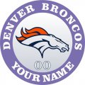 Denver Broncos Customized Logo Print Decal