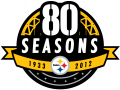 Pittsburgh Steelers 2012 Anniversary Logo Iron On Transfer