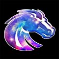 Galaxy Denver Broncos Logo Print Decal