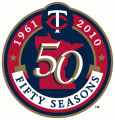 Minnesota Twins 2010 Anniversary Logo Print Decal