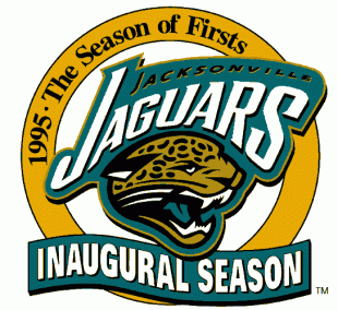 Jacksonville Jaguars 1995 Anniversary Logo Iron On Transfer