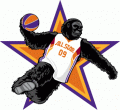 NBA All-Star Game 2008-2009 Mascot Logo Print Decal