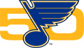 St. Louis Blues 2016 17 Anniversary Logo 02 Print Decal