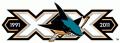 San Jose Sharks 2010 11 Anniversary Logo 02 Print Decal