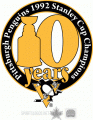 Pittsburgh Penguins 2002 03 Champion Logo Iron On Transfer