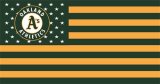 Oakland Athletics Flag001 logo Print Decal