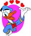 Donald Duck Logo 30 Iron On Transfer