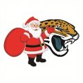 Jacksonville Jaguars Santa Claus Logo Print Decal
