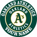 Oakland Athletics Customized Logo Print Decal