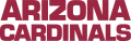 Arizona Cardinals 1994-2004 Wordmark Logo Print Decal